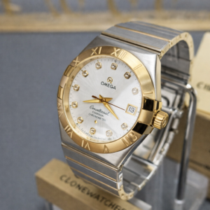 OMEGA Super Clone Watches 1:1 Constellation steel ‑ 18k gold on steel 123.20.35.20.52.002 35mm