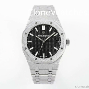 Audemars Piguet Super Clone Watches 1:1 Royal Oak Frost 15500 Black Dial