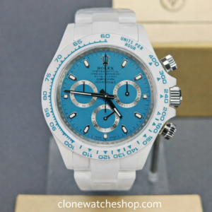 Modified Super Clone Watches 1:1 AET Rolex Daytona Full Ceramic Abu Dhabi 4130 Movement