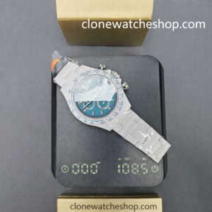 Modified Super Clone Watches 1:1 AET Rolex Daytona Full Ceramic Abu Dhabi 4130 Movement