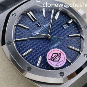 Audemars Piguet Super Clone Watches 1:1 Royal Oak 15400 Blue Dial Rubber Strap