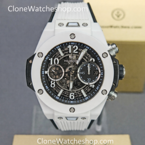 Hublot Super Clone Watches 1:1 Big Bang Unico White Ceramic 42MM 441.HX.1171.RX