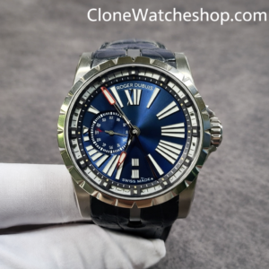 Roger Dubuis Super Clone Watches 1:1 Excalibur Blue Dial DBEX0543 45MM