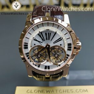 Roger Dubuis Super Clone Watches 1:1 Excalibur Rose Gold RDDBEX0249 45MM