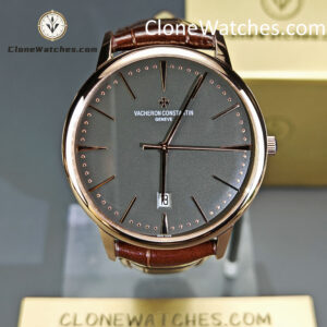 Vacheron Constantin Super Clone Watches 1:1 Patrimony Rose Gold 85180/000R-9166 Black Dial