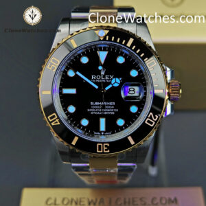 Rolex Super Clone Watches 1:1 Submariner Gold Steel m126613ln-0002 3235 Movement